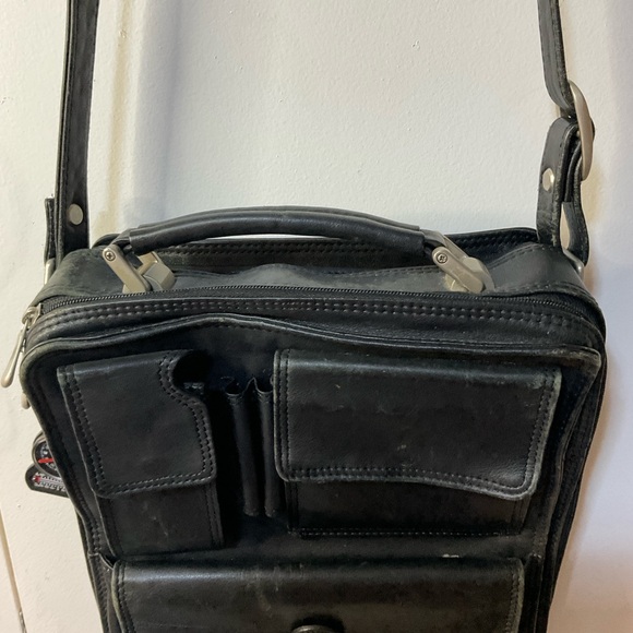 Black Leather UNISEX Bag - Picture 3 of 8